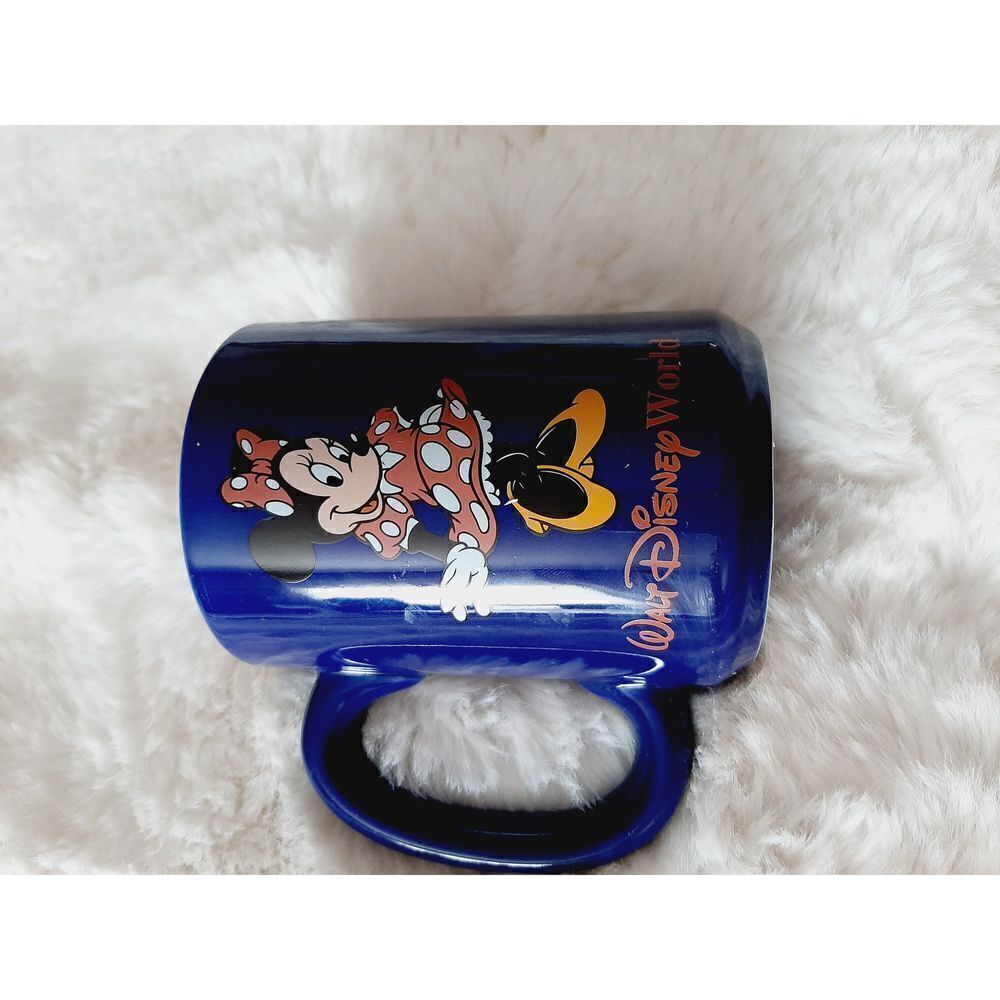 Walt Disney World blue Minnie Mouse coffee mug